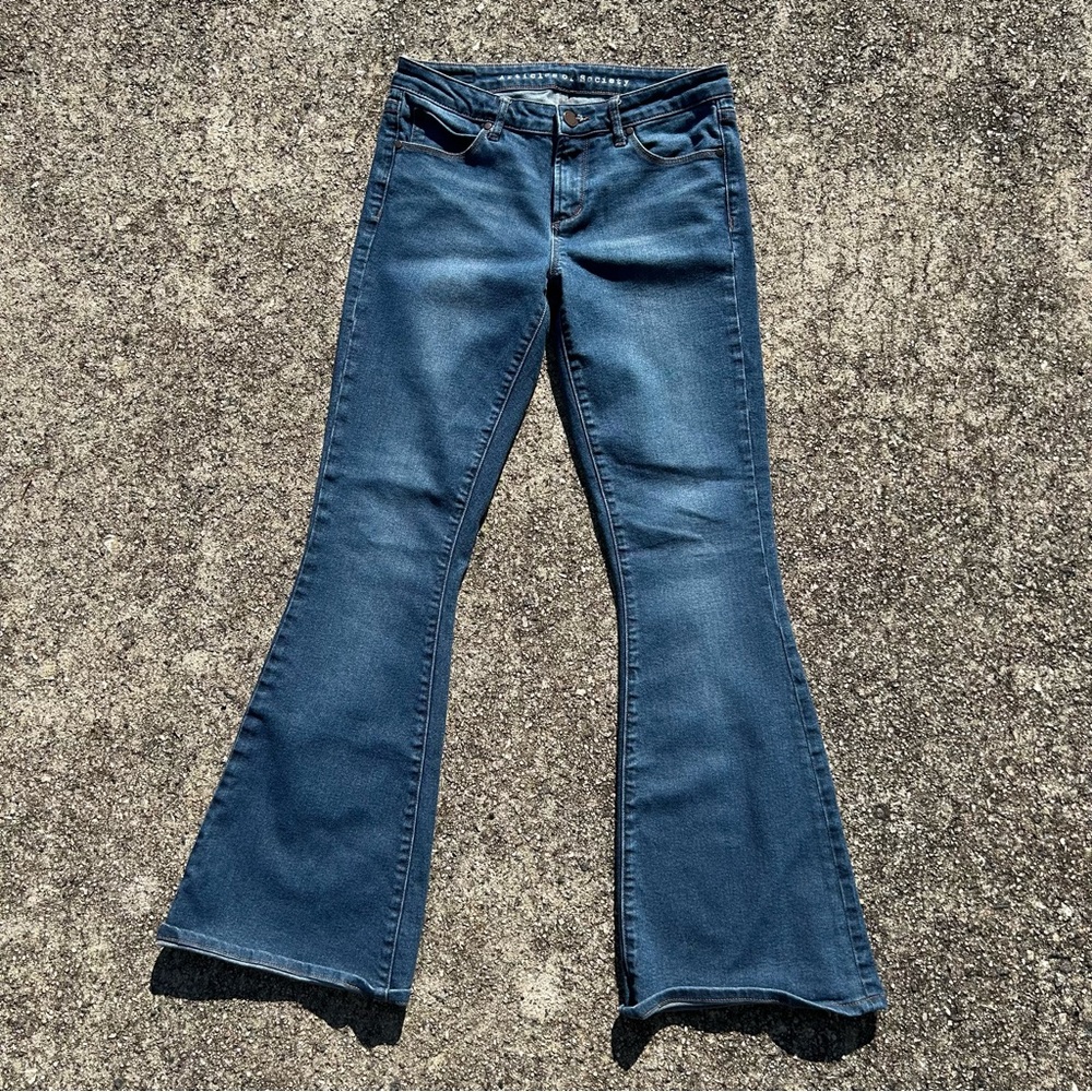 Y2K Articles Of Society Blue Flare Low Rise Jeans 26